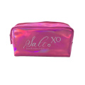 Fashion Customized Holographic PU leather cosmetic makeup bag